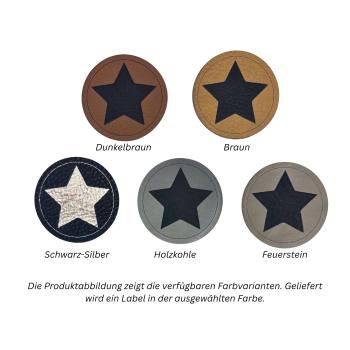 Kunstleder Label Stern